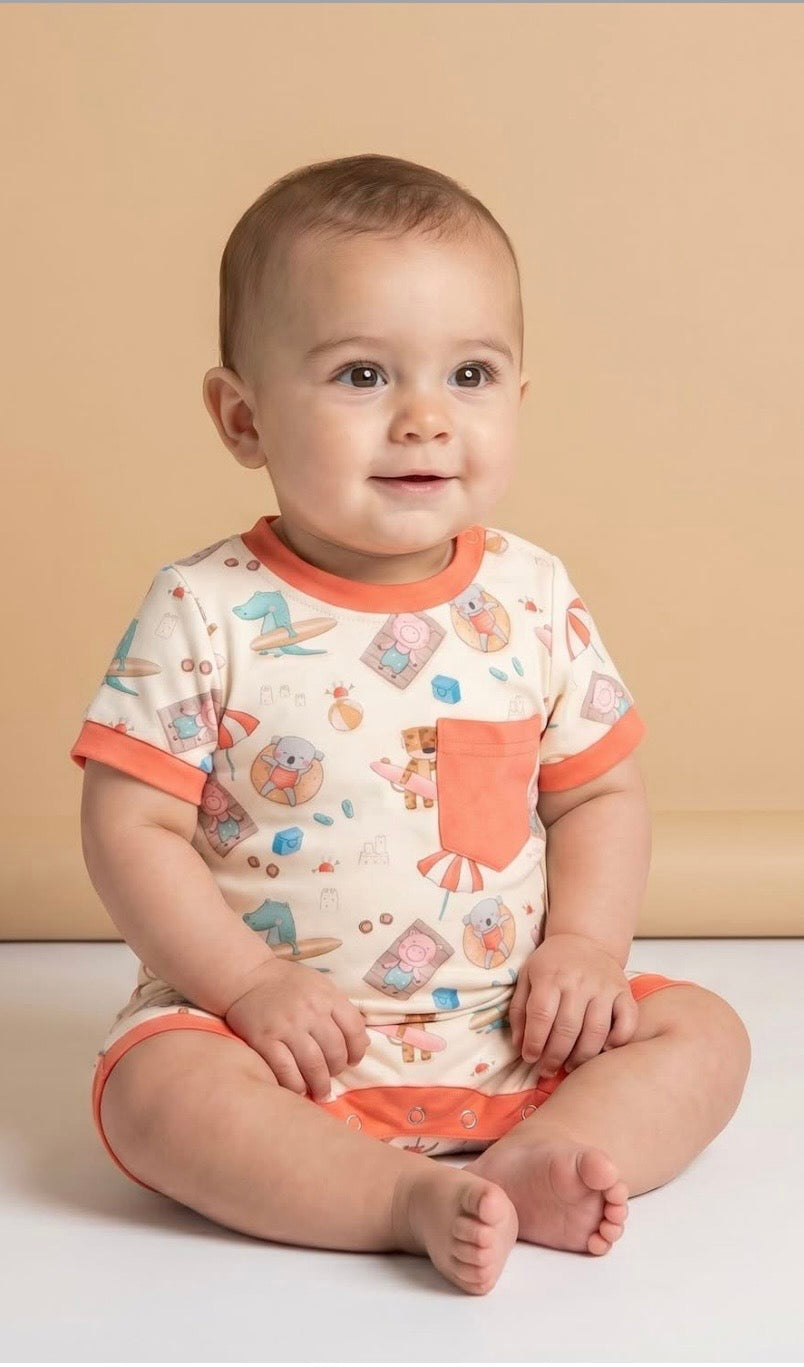 Boardwalk Buddies Boy Romper