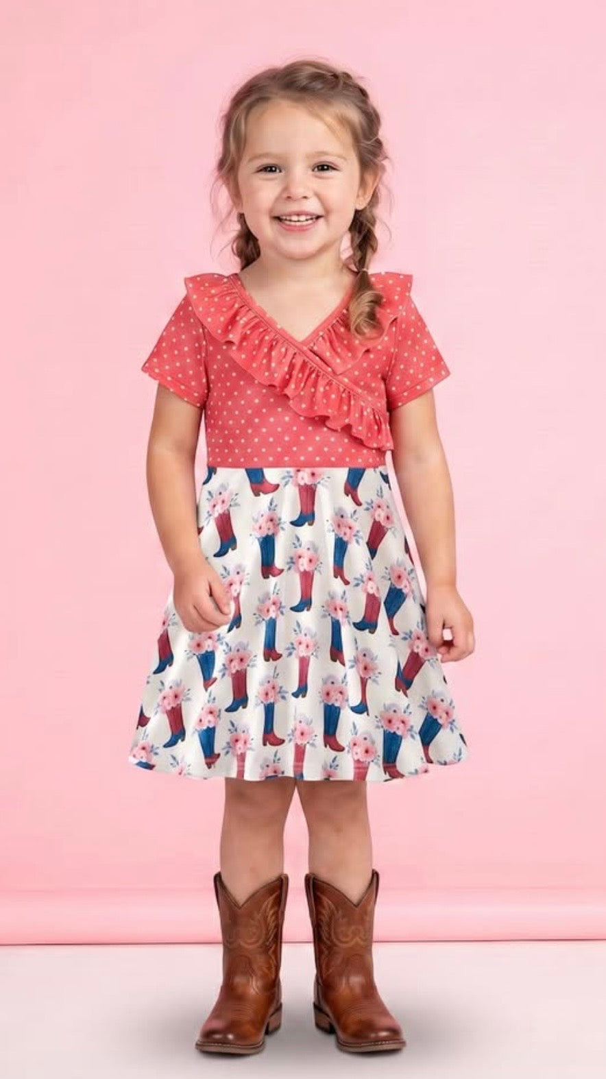 Boots and Blooms Dress