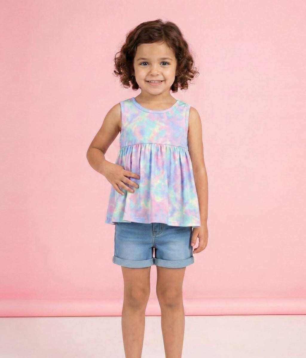 Cotton Candy Swirl Denim Set