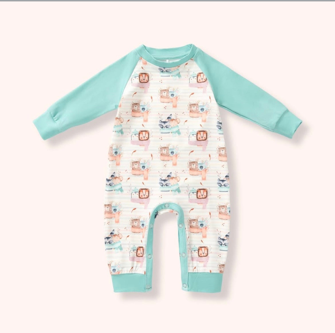 Cozy Critters Boy Romper