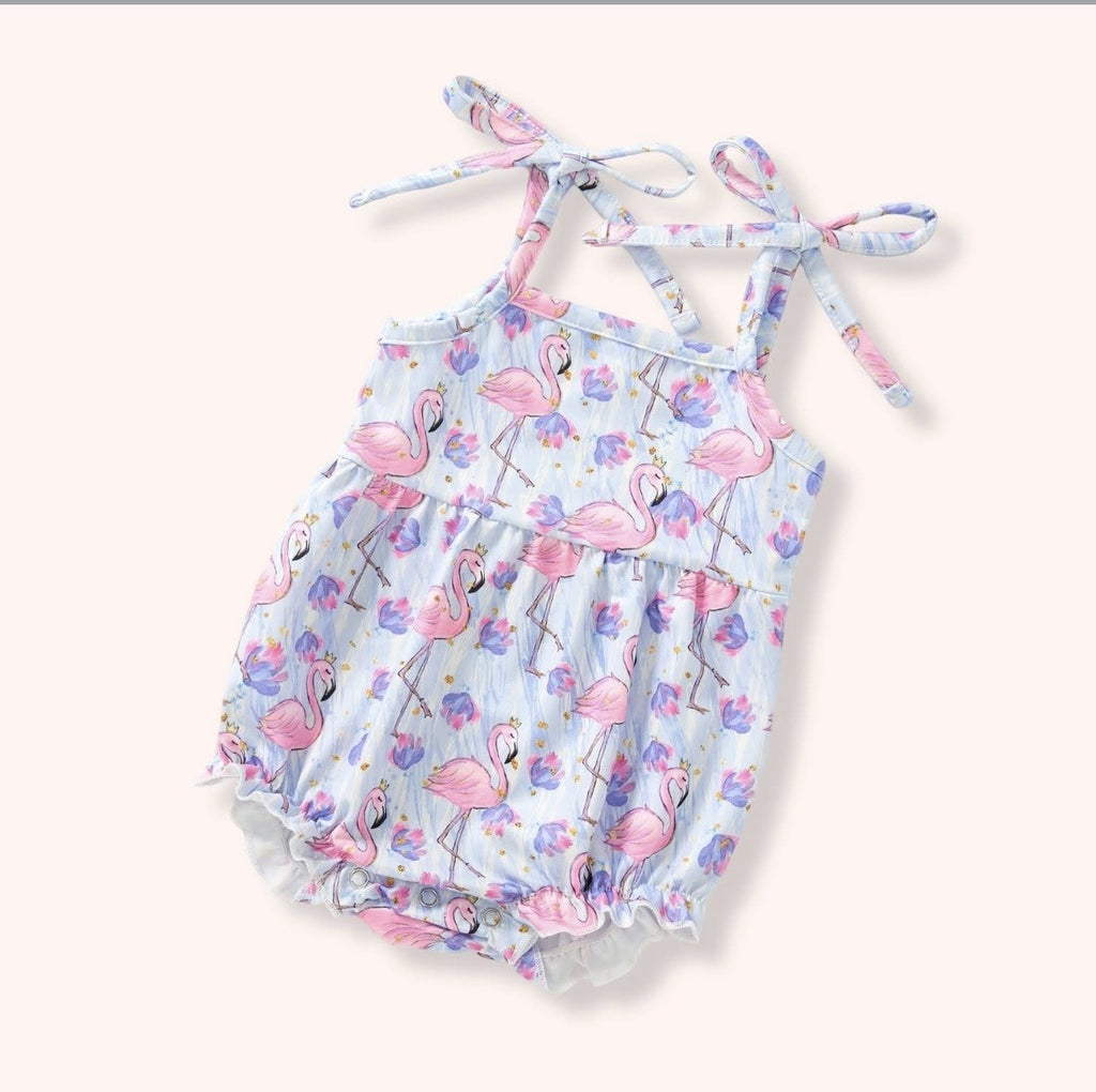 Flamingo Fancy Infant Girl Romper