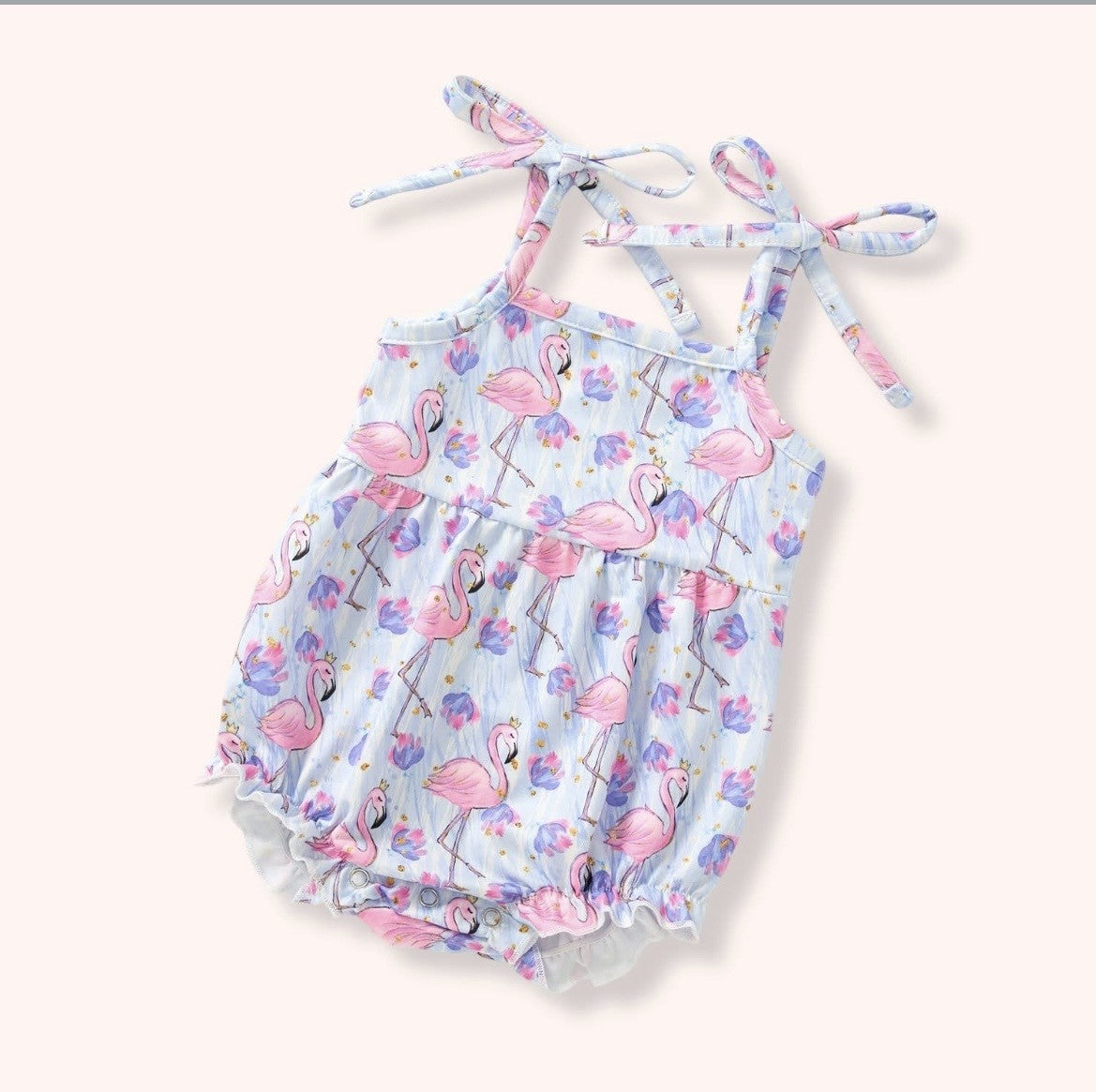 Flamingo Fancy Infant Girl Romper