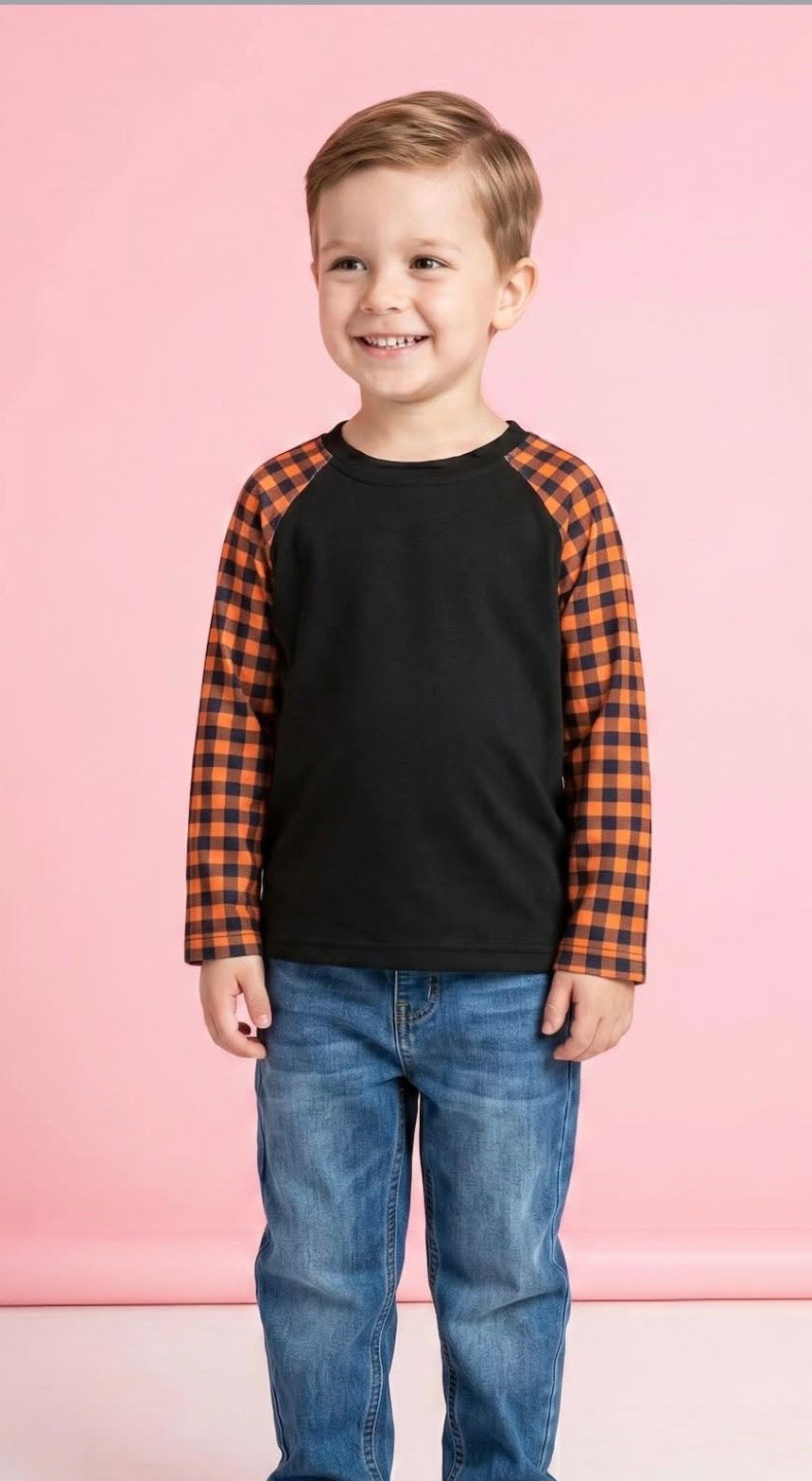 Harvest Gingham Raglan Shirt — Preorder
