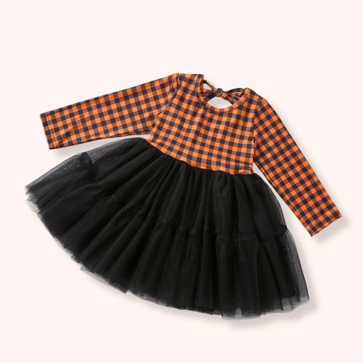 Harvest Gingham Tulle Dress — Preorder