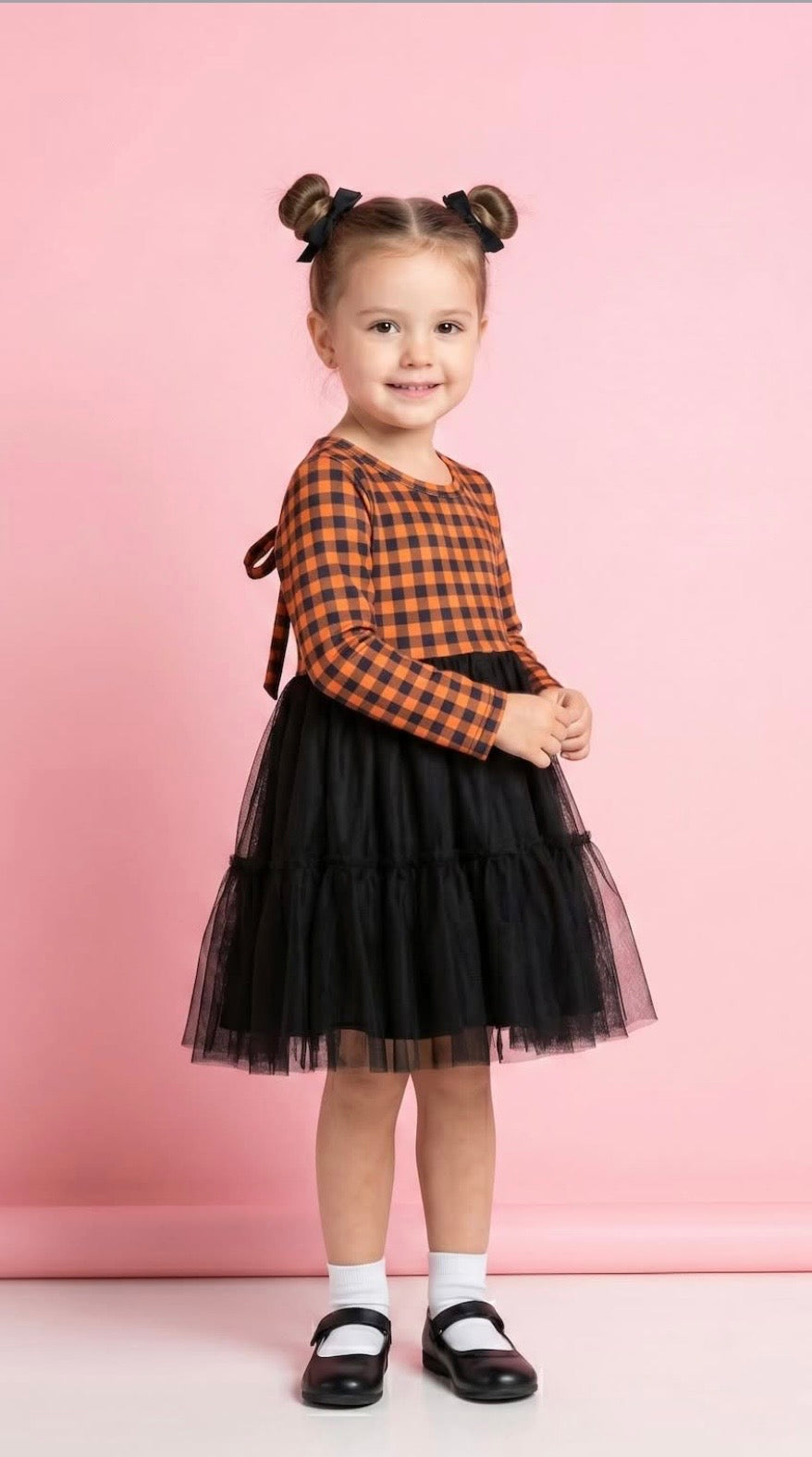 Harvest Gingham Tulle Dress — Preorder