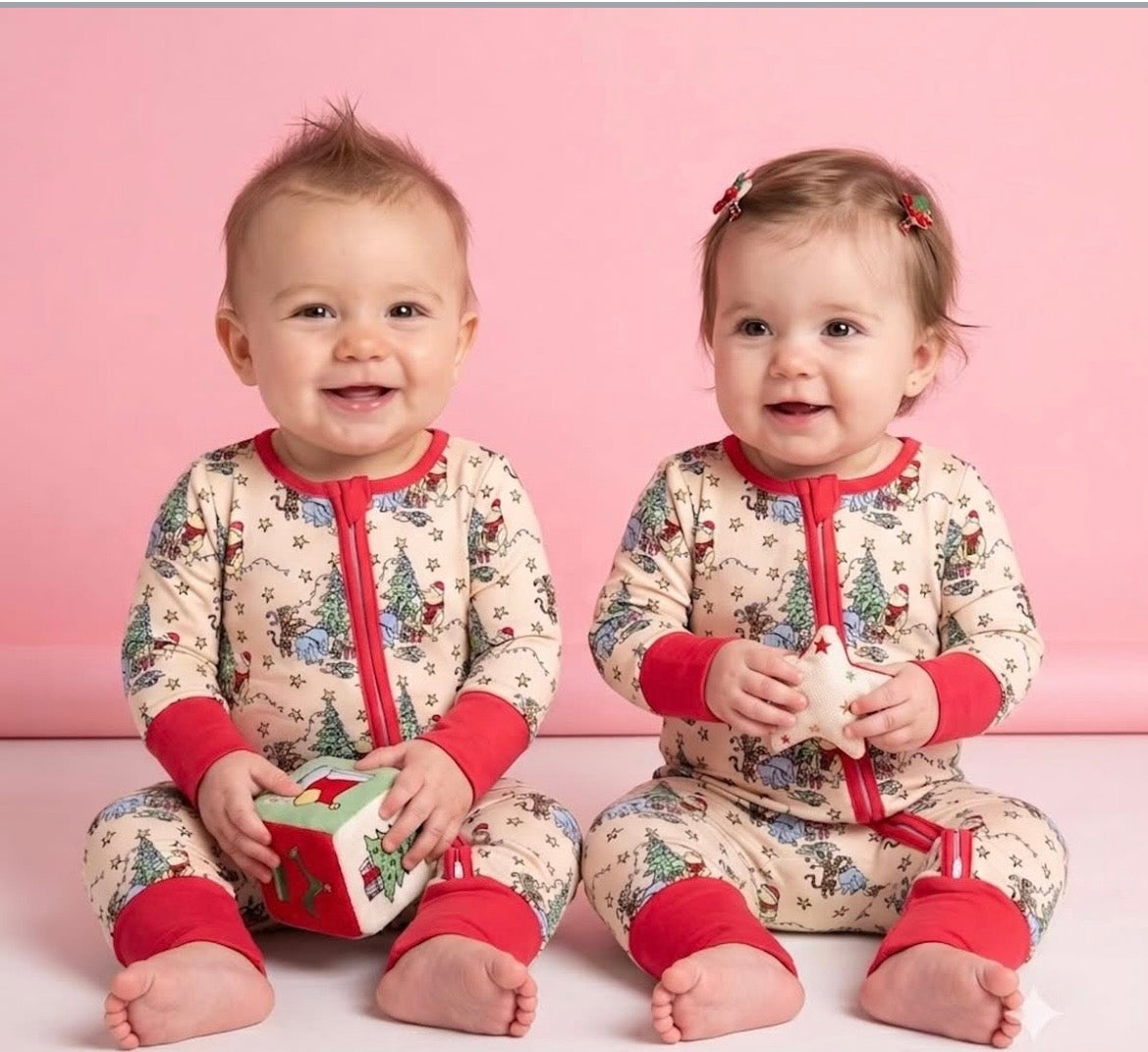 Hunny Holiday Zip Romper