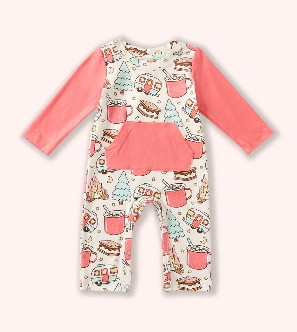 Camping Crew Romper