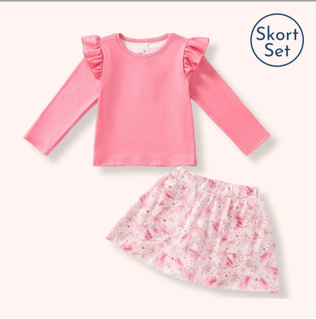 Prima Ballerina 2Pc Skort Set