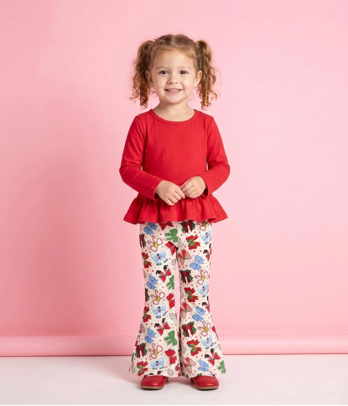 Christmas Bows 2 Pc Pant Set