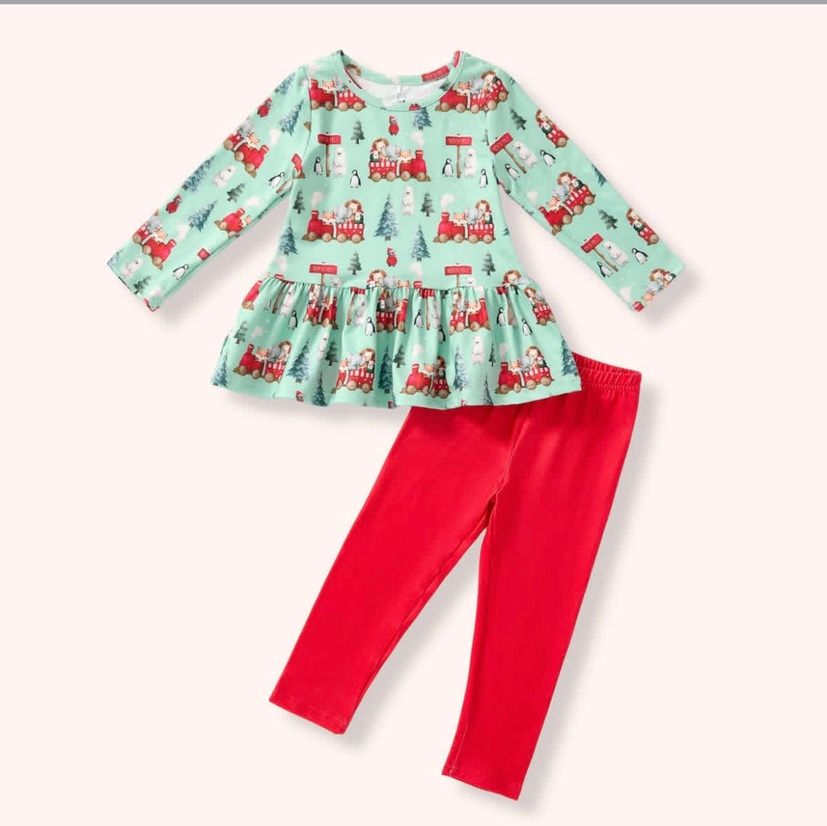 North Pole Express 2 Pc Pant Set