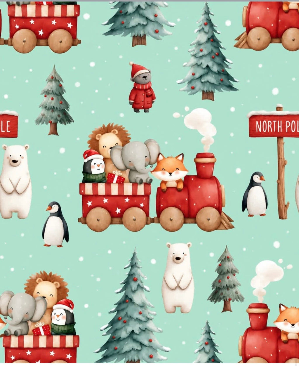 North Pole Express Boy Romper