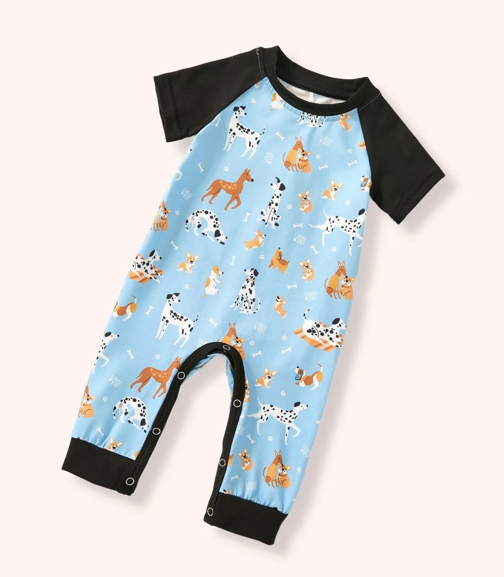 Playful Paws Raglan Romper