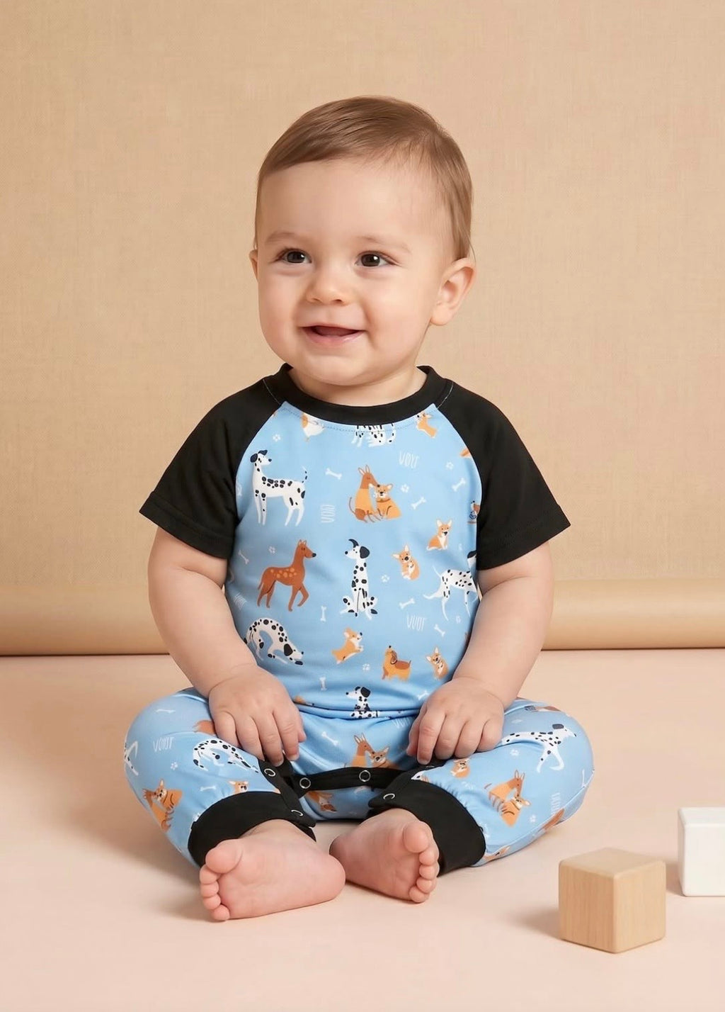 Playful Paws Raglan Romper
