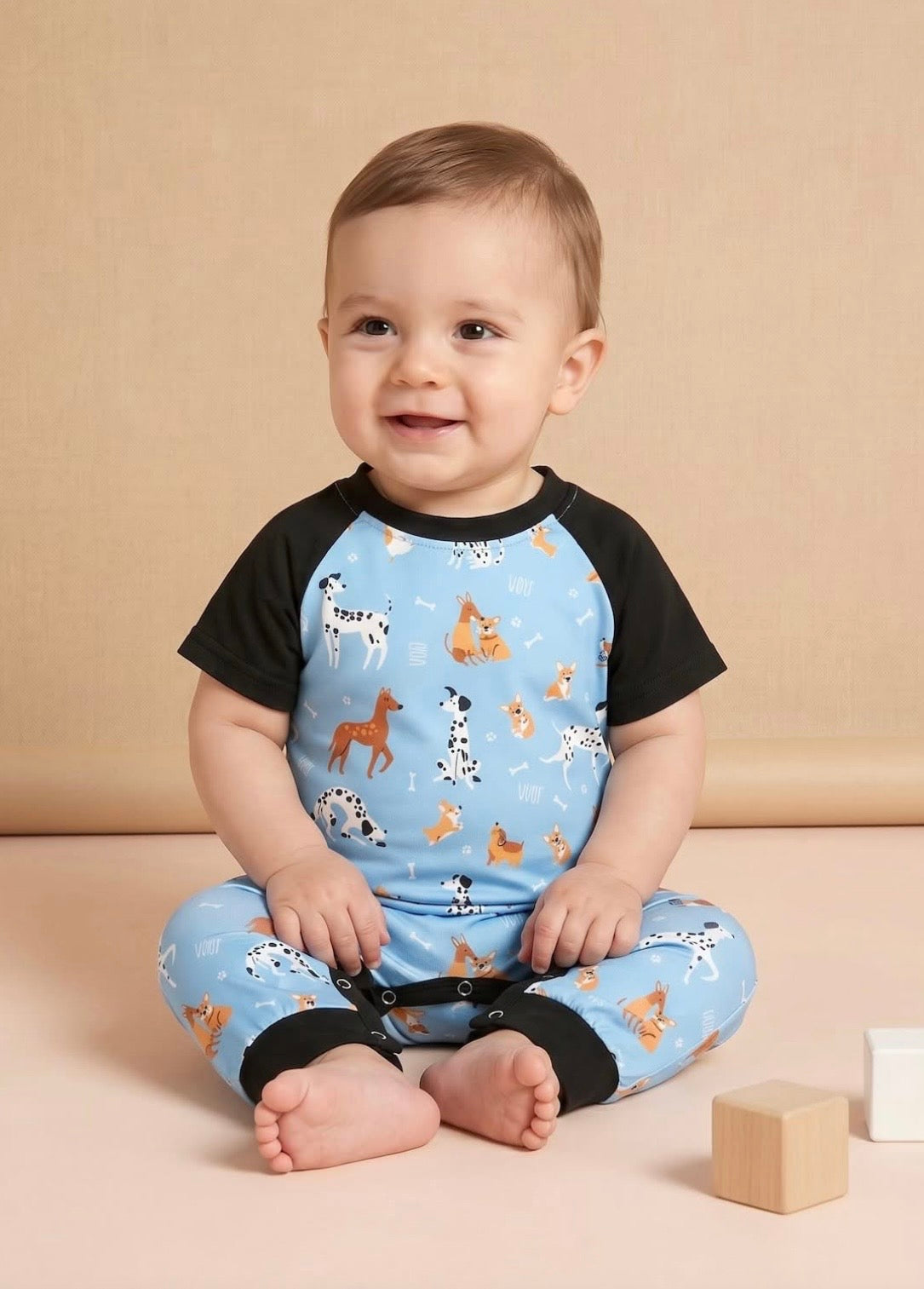 Playful Paws Raglan Romper