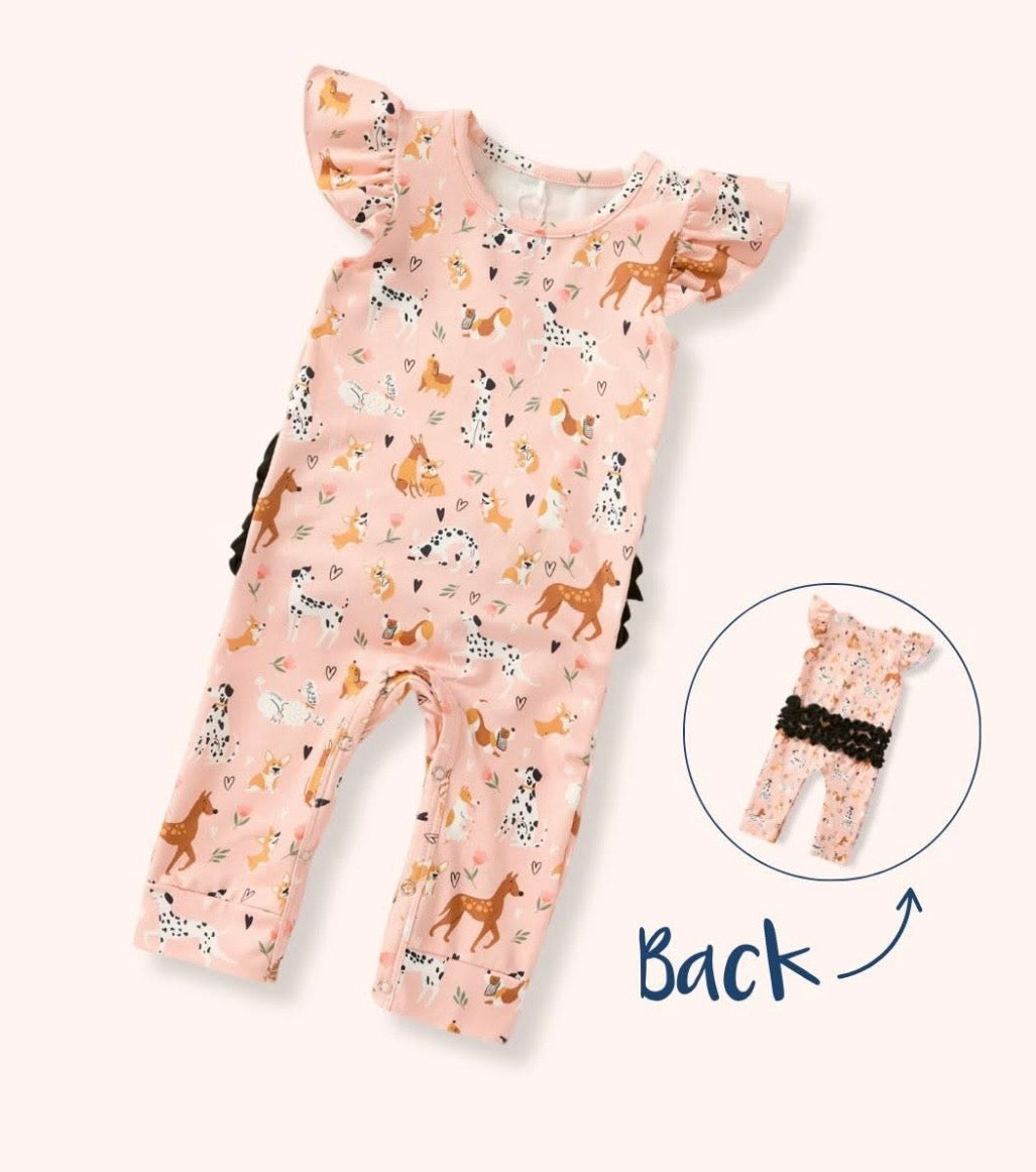 Playful Paws Flutter Romper
