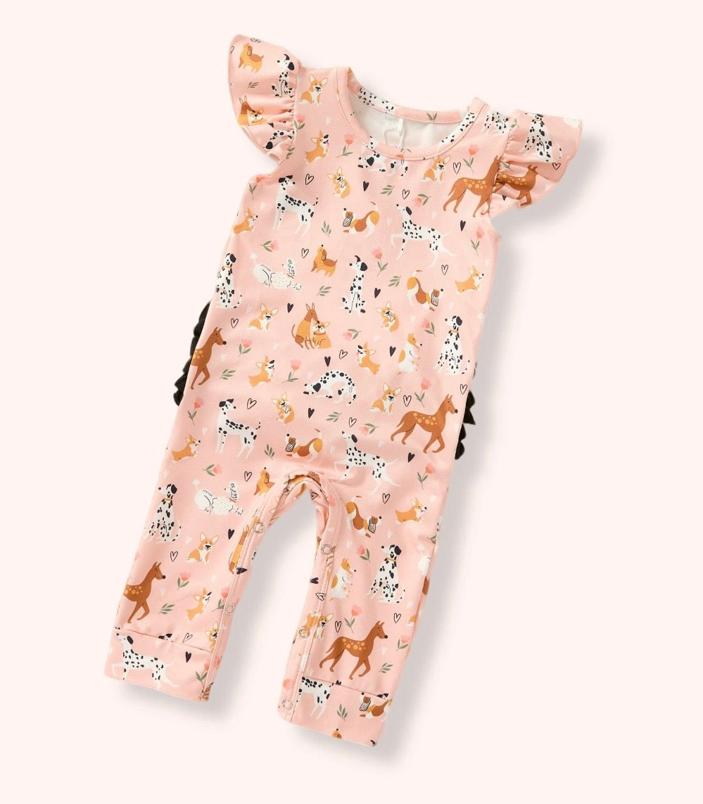 Playful Paws Flutter Romper