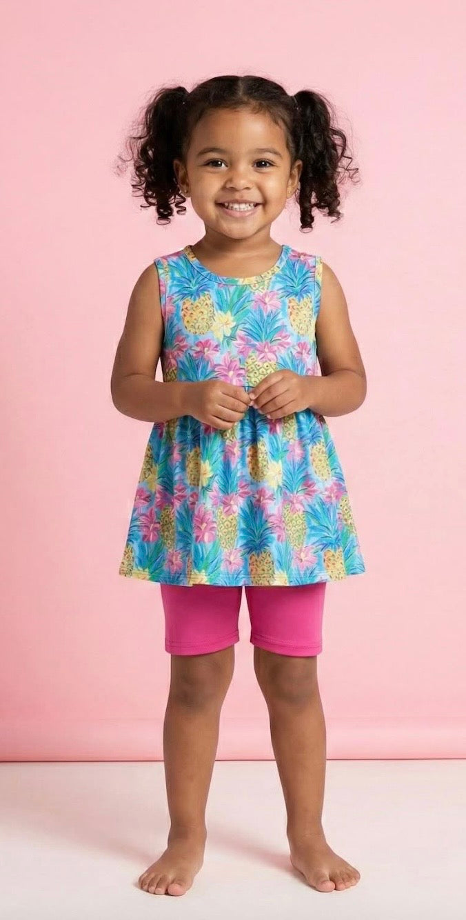 Preppy Pineapples 2 Pc Set