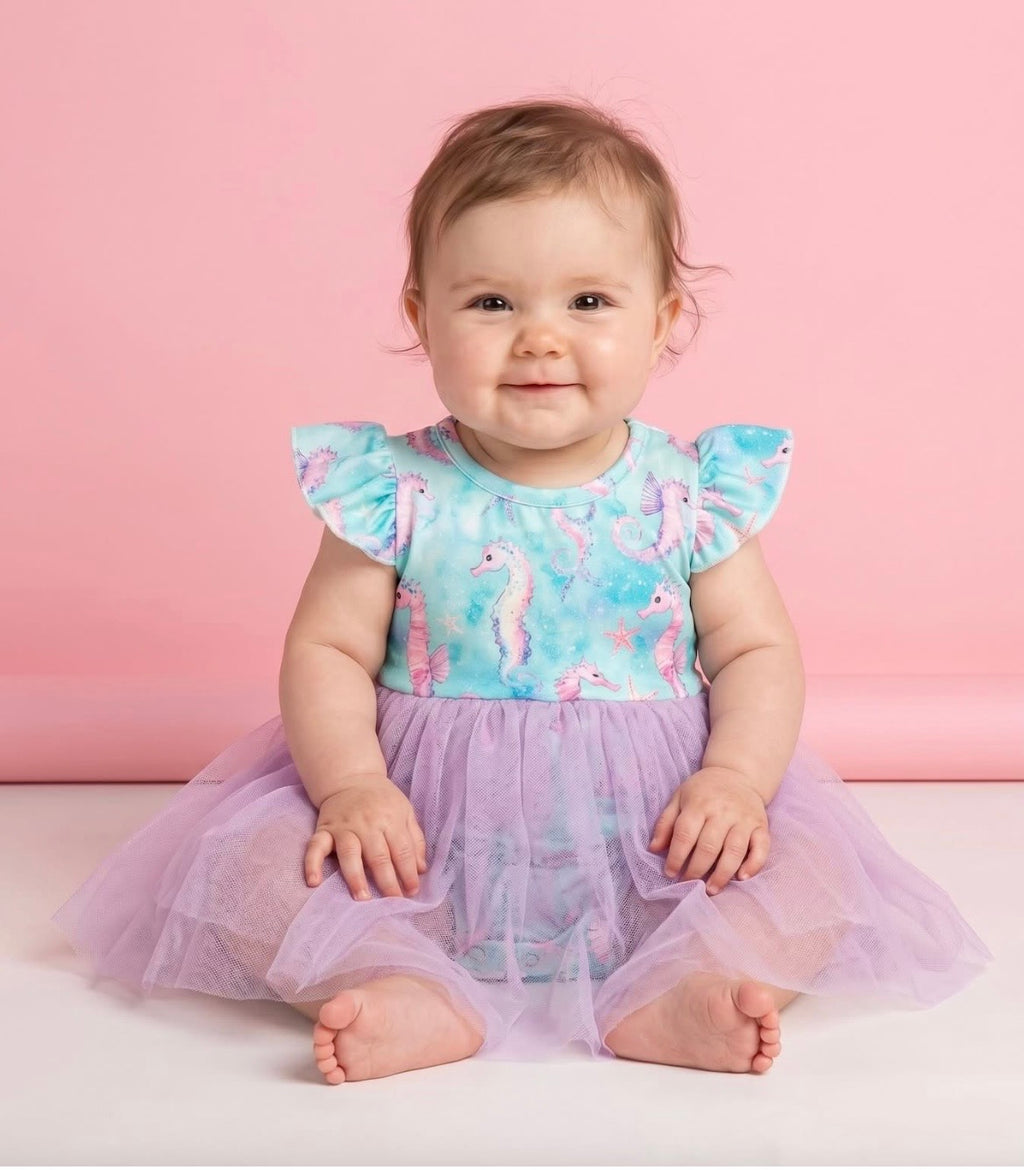 Seahorse Cove Girl Romper