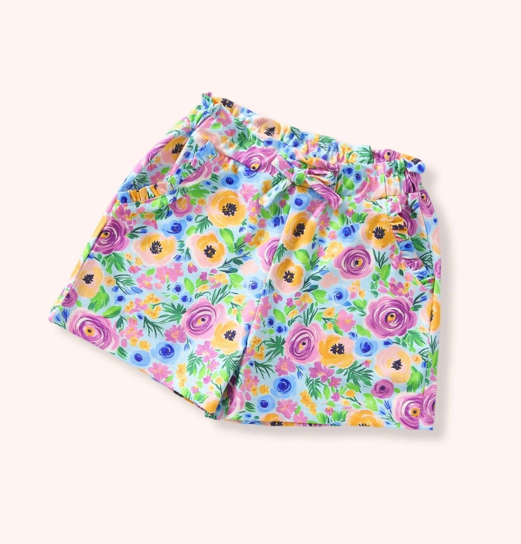 Summer Capsule Floral Ruffle Shorts