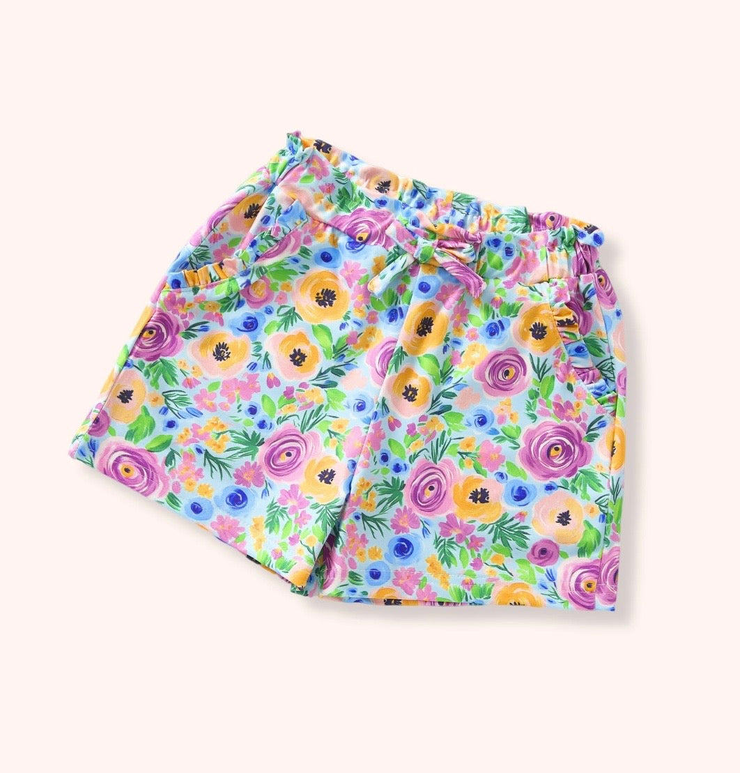 Summer Capsule Floral Ruffle Shorts