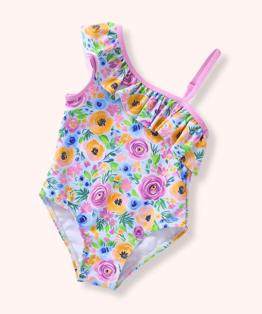 Summer Capsule Floral Ruffle Swimsuit