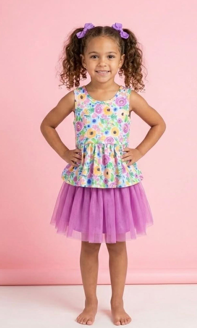 Summer Capsule Tulle Skort Set