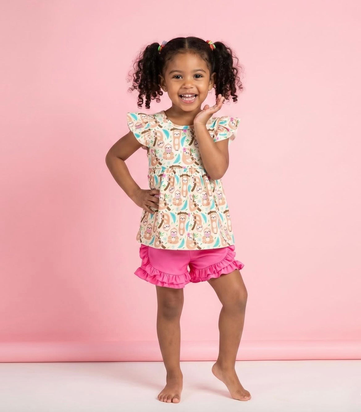 Summer Sloths Short Set