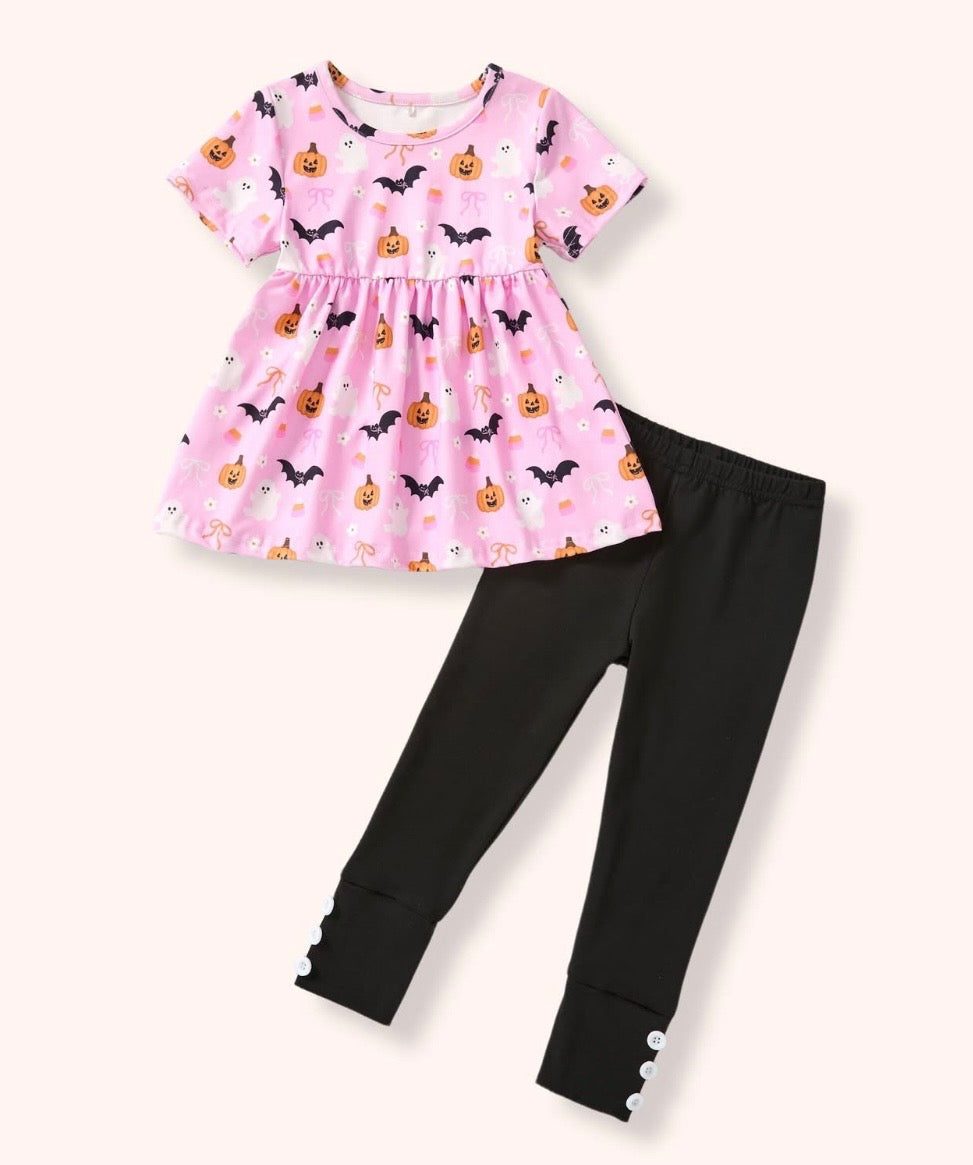 Sweet & Spooky 2Pc Pant Set