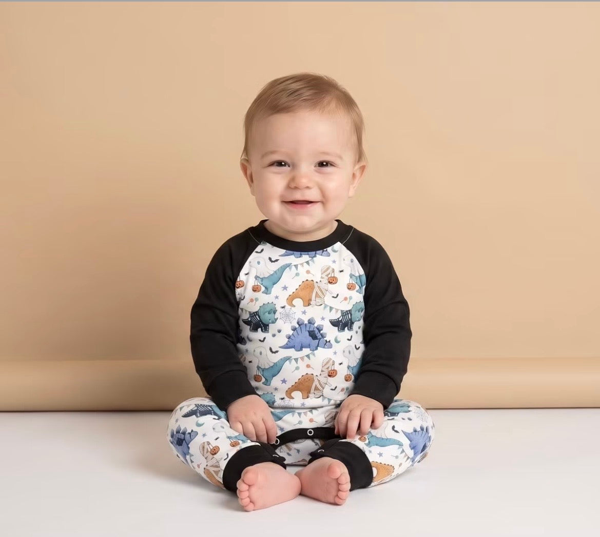 Trick-O-Saurus Boy Romper