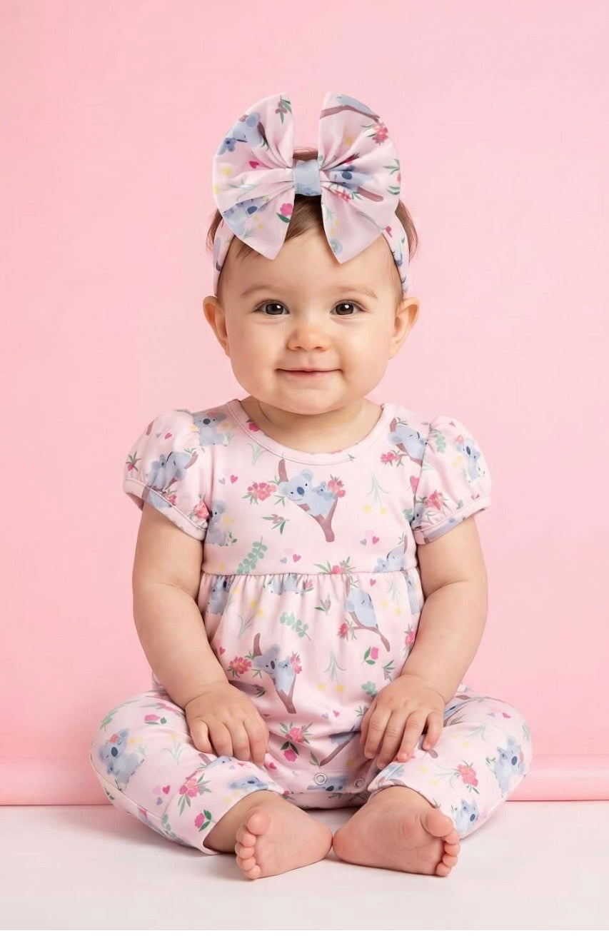 Koala Cuddles Infant Girl Romper