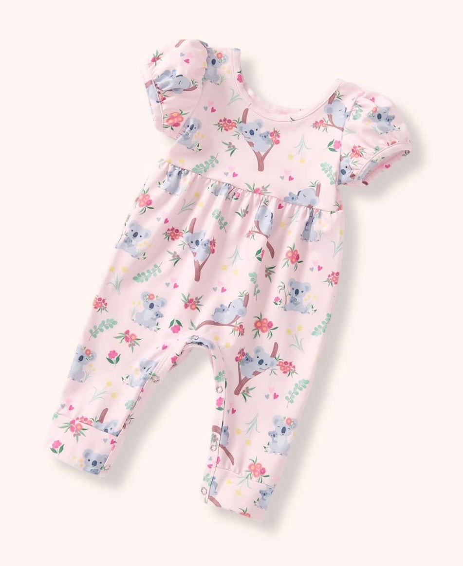 Koala Cuddles Infant Girl Romper
