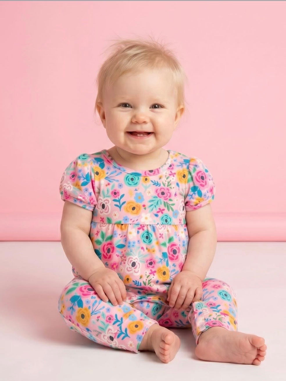 Pretty Petals Baby Romper
