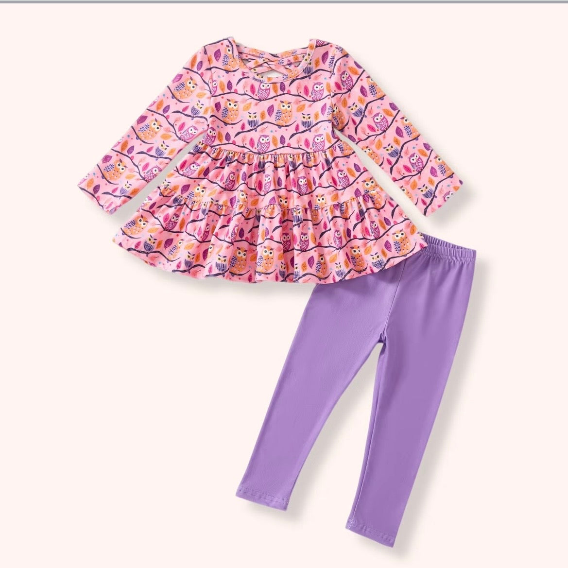 Hoot Hooray 2 PC Pant Set flat lay
