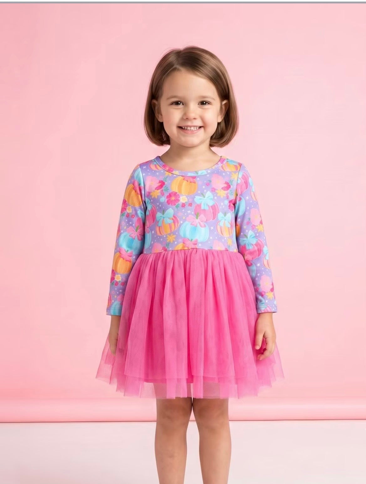 Preppy Pumpkins Dress on model