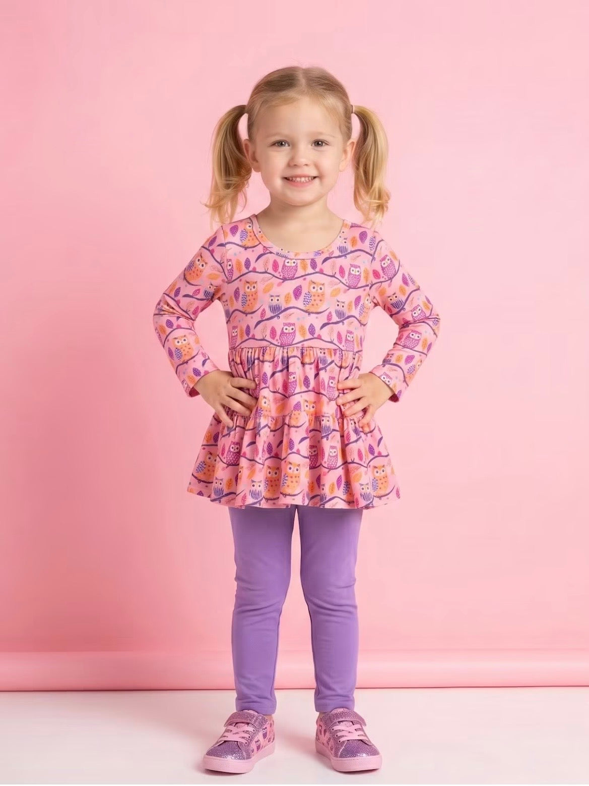 Hoot Hooray 2 PC Pant Set on model